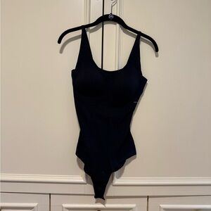 NEIWAI Cotton Barely Zero Bodysuit in Black Truffle fits XS-M